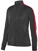 Augusta Sportswear Ladies Medalist Jacket 2.0 BLACK/ RED Pocket