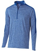 Adult Youth Heather 1/2 Zip Pullover Jacket (Black,Cardinalt,Graphite,Kelly,Maroon,Navy,red,Royal) ROYAL HEATHER/ ROYAL Pocket
