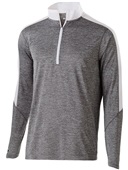  Adult Youth Heather 1/2 Zip Pullover Jacket (Black,Cardinalt,Graphite,Kelly,Maroon,Navy,red,Royal) GRAPHITE HEATHER/ WHITE Pocket
