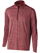 Adult Youth Heather 1/2 Zip Pullover Jacket (Black,Cardinalt,Graphite,Kelly,Maroon,Navy,red,Royal) CARDINAL HEATHER/ CARDINAL Pocket