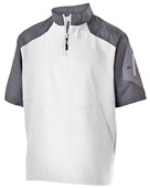 Holloway Adult/Youth Raider Short Sleeve Pullover CARBON PRINT/ WHITE Pocket