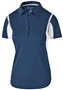 Holloway Womens Polo Shirt (Black,Carbon,Forest,Kelly,Maroon,Navy,Orange,Purple,Royal,Red,White) NAVY/ WHITE Pocket