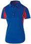 Holloway Womens Polo Shirt (Black,Carbon,Forest,Kelly,Maroon,Navy,Orange,Purple,Royal,Red,White) ROYAL/ SCARLET Pocket