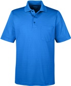 Core365 Mens Origin Pique Polo w/Pocket TRUE ROYAL Pocket