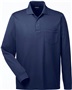 Core365 Mens Pinnacle LS Pique Polo w/Pocket CLASSIC NAVY Pocket