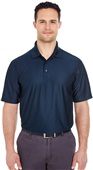 UltraClub Mens Cool & Dry Elite Performance Polo NAVY Pocket