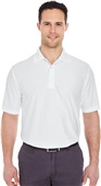 UltraClub Mens Cool & Dry Elite Performance Polo WHITE Pocket