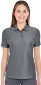 UltraClub Ladies Cool & Dry Elite Performance Polo CHARCOAL Pocket