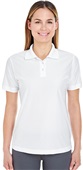UltraClub Ladies Cool & Dry Elite Performance Polo WHITE Pocket