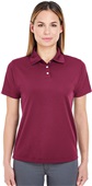 UltraClub Ladies Cool & Dry Stain-Release Polo MAROON Pocket
