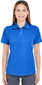 UltraClub Ladies Cool & Dry Stain-Release Polo ROYAL Pocket