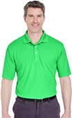 UltraClub Mens Cool & Dry Stain-Release Polo COOL GREEN Pocket