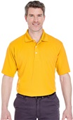 UltraClub Mens Cool & Dry Stain-Release Polo GOLD Pocket