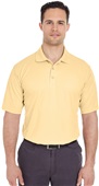 UltraClub Mens Cool & Dry Mesh Pique Polo 8210 YELLOW HAZE Pocket