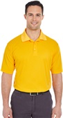 UltraClub Mens Cool & Dry Mesh Pique Polo 8210 GOLD Pocket