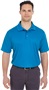 UltraClub Mens Cool & Dry Mesh Pique Polo 8210 PACIFIC BLUE Pocket