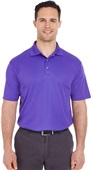UltraClub Mens Cool & Dry Mesh Pique Polo 8210 PURPLE Pocket