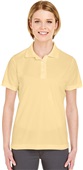 UltraClub Ladies Cool & Dry Mesh Piqué Polo 8210L YELLOW HAZE Pocket