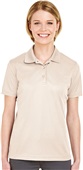 UltraClub Ladies Cool & Dry Mesh Piqué Polo 8210L STONE Pocket