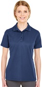 UltraClub Ladies Cool & Dry Mesh Piqué Polo 8210L NAVY Pocket