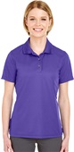 UltraClub Ladies Cool & Dry Mesh Piqué Polo 8210L PURPLE Pocket
