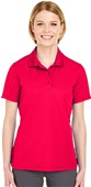 UltraClub Ladies Cool & Dry Mesh Piqué Polo 8210L RED Pocket
