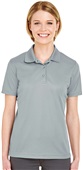 UltraClub Ladies Cool & Dry Mesh Piqué Polo 8210L SILVER Pocket