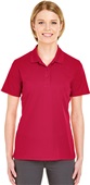 UltraClub Ladies Cool & Dry Mesh Piqué Polo 8210L CARDINAL Pocket