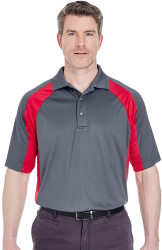 UltraClub Mens Cool & Dry Colorblock Polo | Epic Sports