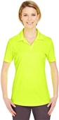 UltraClub Ladies Cool & Dry Interlock Polo BRIGHT YELLOW Pocket