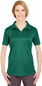UltraClub Ladies Cool & Dry Interlock Polo Forest Green Pocket