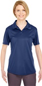 UltraClub Ladies Cool & Dry Interlock Polo NAVY Pocket
