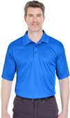 UltraClub Mens Cool & Dry Interlock Polo ROYAL Pocket
