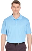 UltraClub Mens Cool & Dry Sport Polo COLUMBIA BLUE Pocket