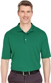 UltraClub Mens Cool & Dry Sport Polo Forest Green Pocket
