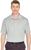 UltraClub Mens Cool & Dry Sport Polo GREY Pocket