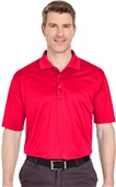 UltraClub Mens Cool & Dry Sport Polo RED Pocket