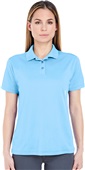 UltraClub Ladies Cool & Dry Sport Polo COLUMBIA BLUE Pocket