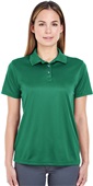 UltraClub Ladies Cool & Dry Sport Polo Forest Green Pocket