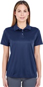 UltraClub Ladies Cool & Dry Sport Polo NAVY Pocket