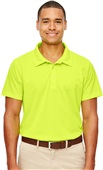 Team 365 Mens Command Snag-Protection Polo SAFETY YELLOW Pocket