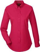 Harriton Ladies Foundation LS Twill Shirt w/Teflon RED Pocket