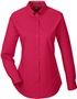 Harriton Ladies Foundation LS Twill Shirt w/Teflon RED Pocket