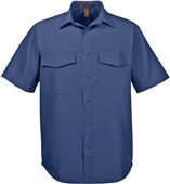Harriton Mens Key West Performance Staff Shirt NAVY Pocket