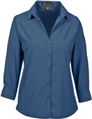 Harriton Ladies Paradise 3/4 Performance Shirt NAVY Pocket