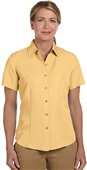 Harriton Ladies Barbados Textured Camp Shirt PINEAPPLE Pocket
