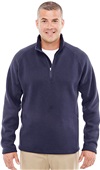 Devon & Jones Mens Bristol 1/4-Zip Sweater Jacket NAVY Pocket