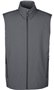 Core365 Mens Two-Layer Fleece Bonded Vest CARBON Pocket