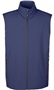 Core365 Mens Two-Layer Fleece Bonded Vest CLASSIC NAVY Pocket