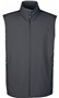 Core365 Mens Two-Layer Fleece Bonded Vest BLACK Pocket